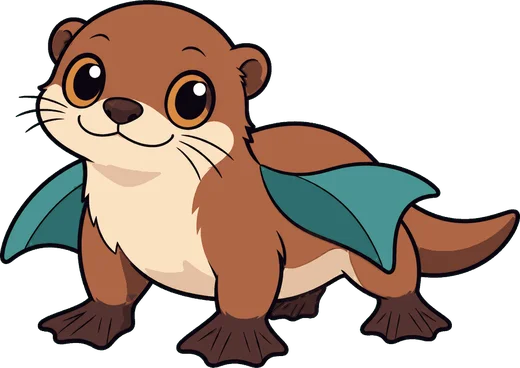 Otter-Manta, an otter and manta ray creature