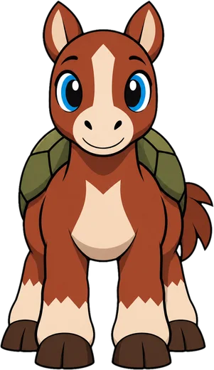 Shellhoof, a foal creature with a turtle shell